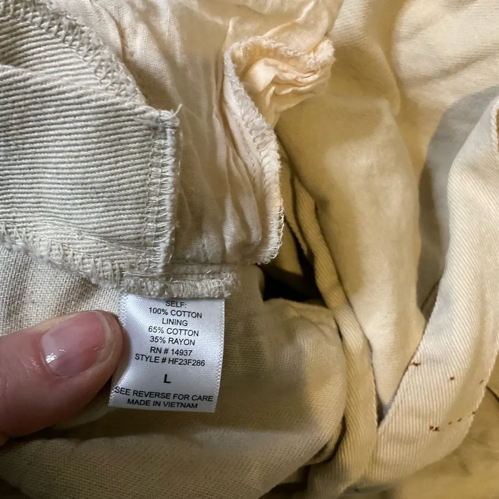 HYFVE Womens Cargo Cream Overalls Size Large Beige - Image 16