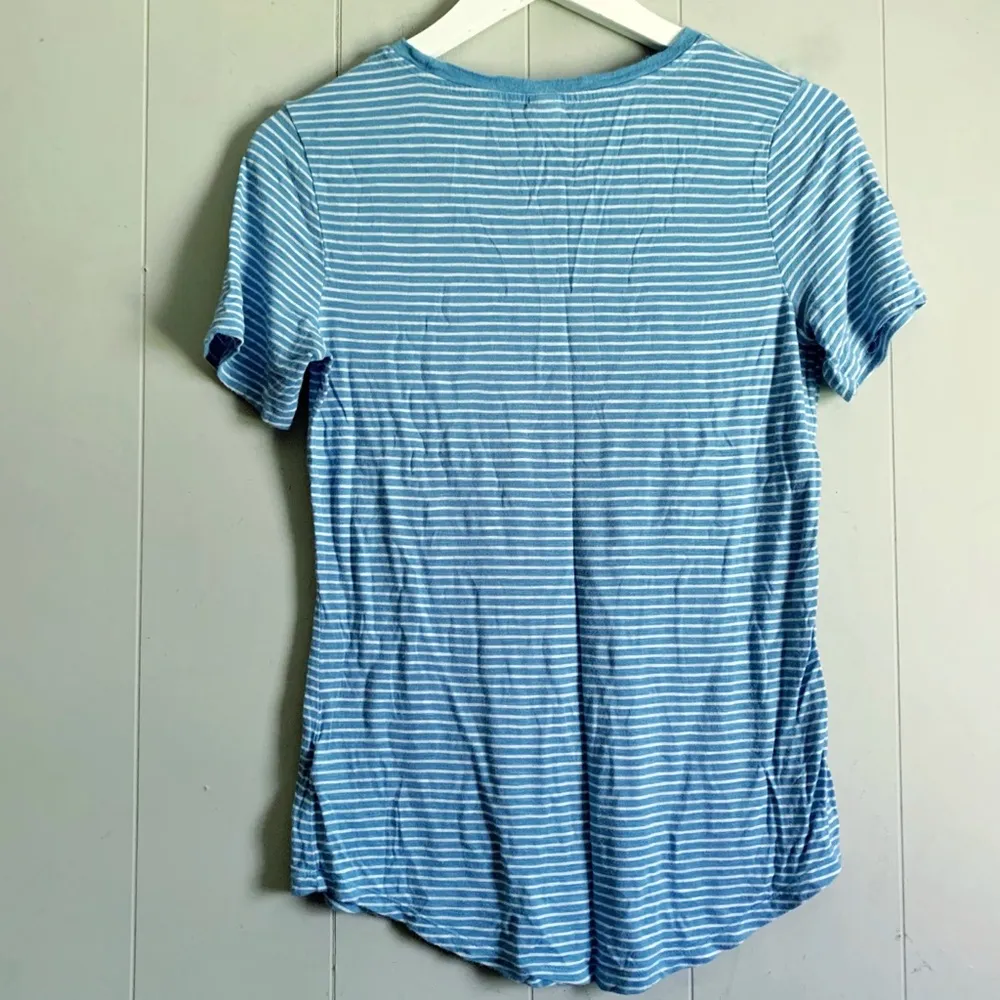 Old Navy Blue Stripe Luxe Tee XS - Image 2