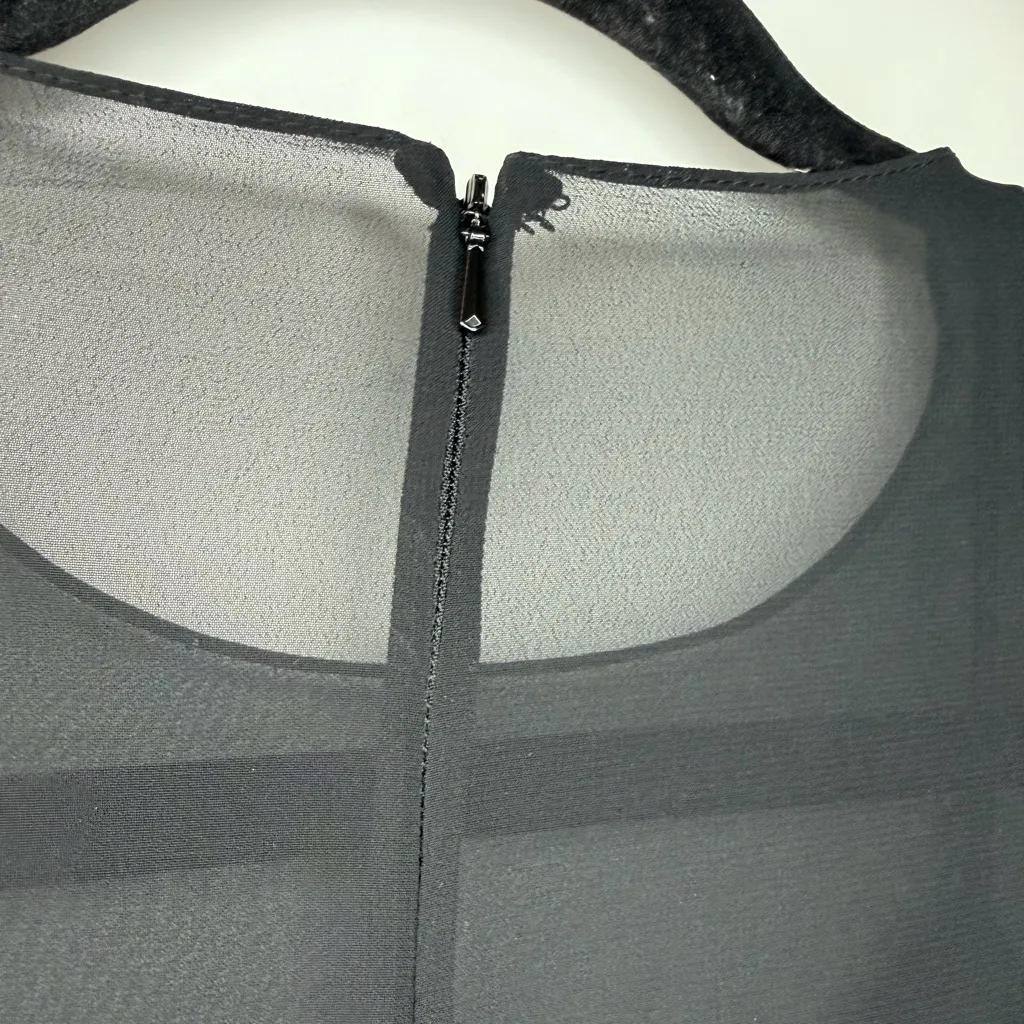 NWT Mac Duggal 11622 - Black Trapeze Feather Mini Dress - Image 5