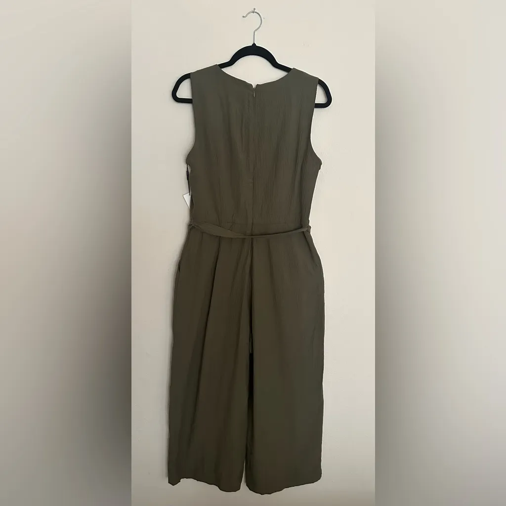 Calvin Klein Olive Green Sleeveless Jumpsuit - Image 5