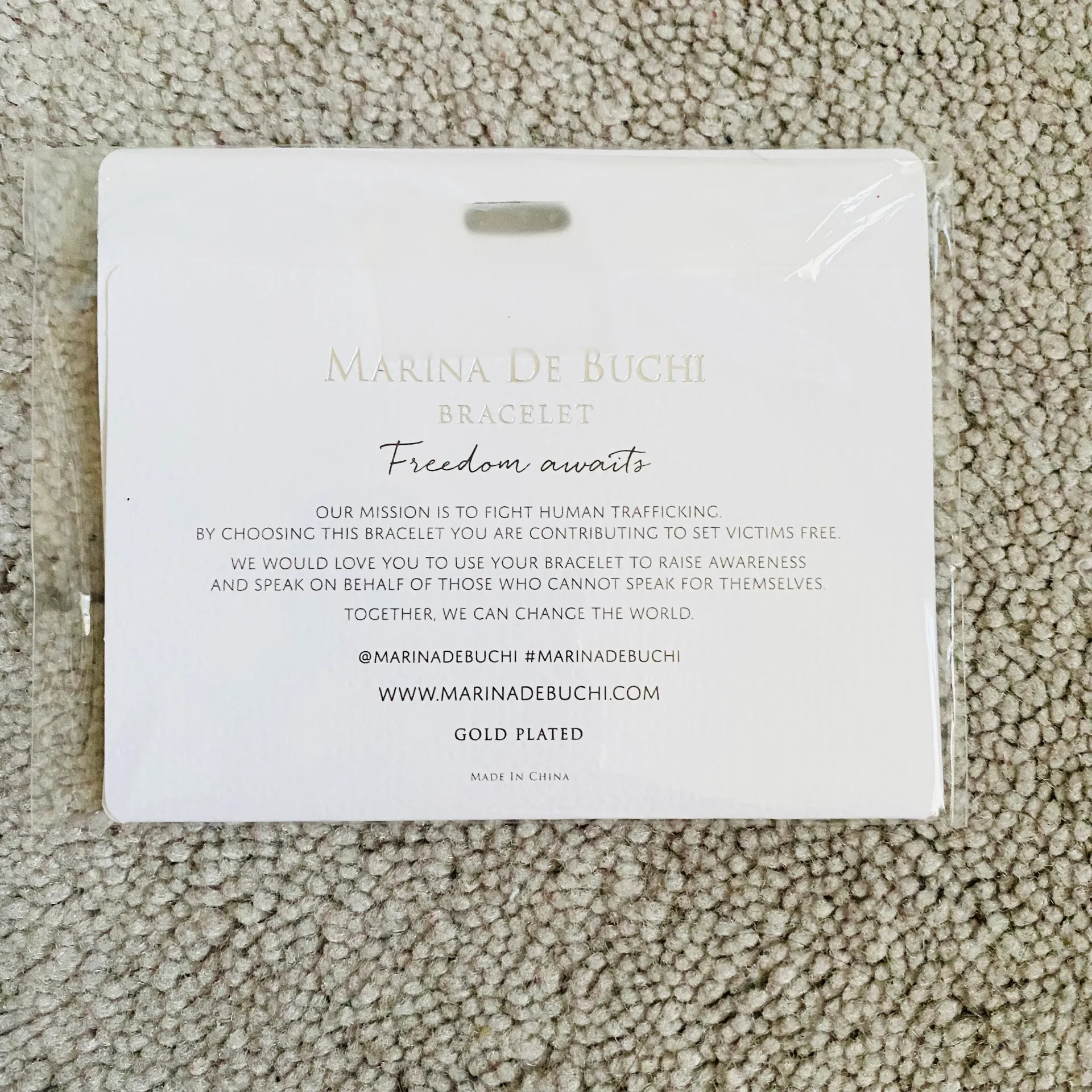 Marina De Buchi NWT  Unlock Your Dreams Freedom Dainty Gold Plated Key Bracelet - Image 3