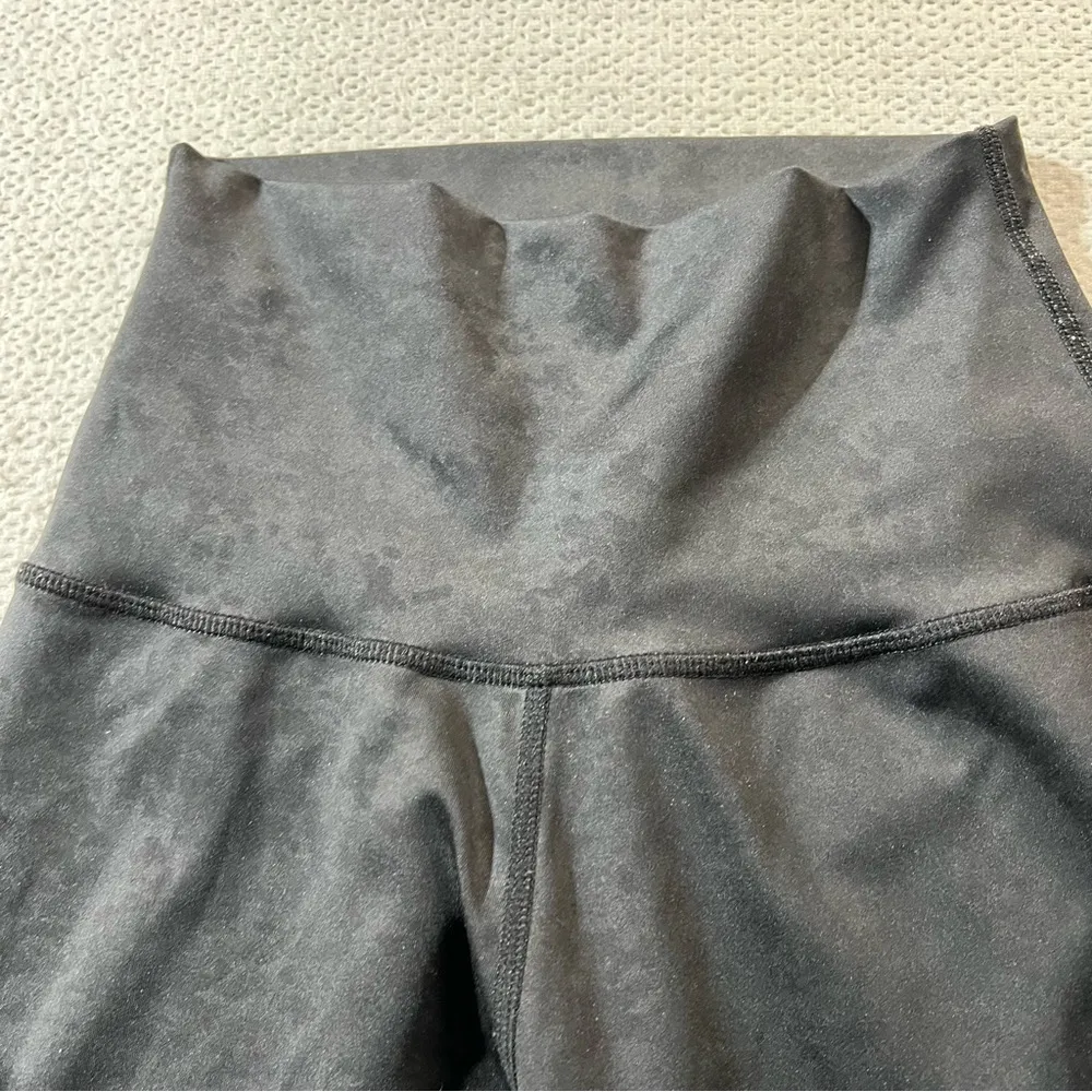 barre3 Black Grey space dye high rise leggings size XSmall EUC Gray - Image 2