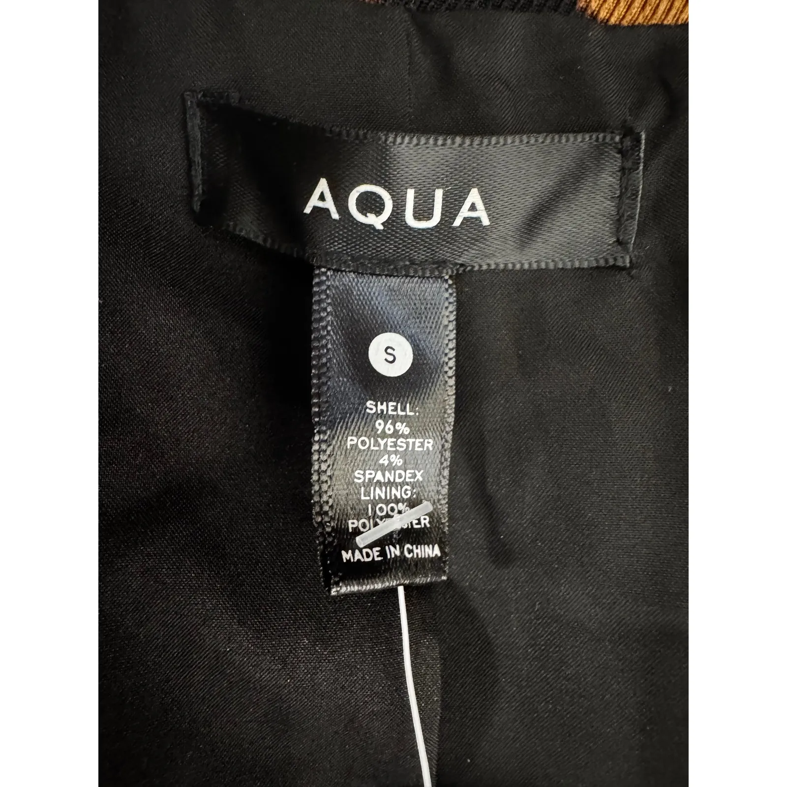 AQUA‎ Leopard Print Peak Lapel Blazer Jacket Women's Size S Gold Button - Image 8