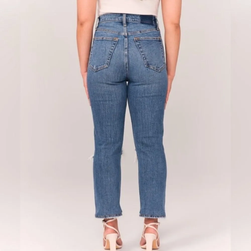 Abercrombie & Fitch Ultra High Rise Ankle Straight Jean Size 0 (25S) - Image 2
