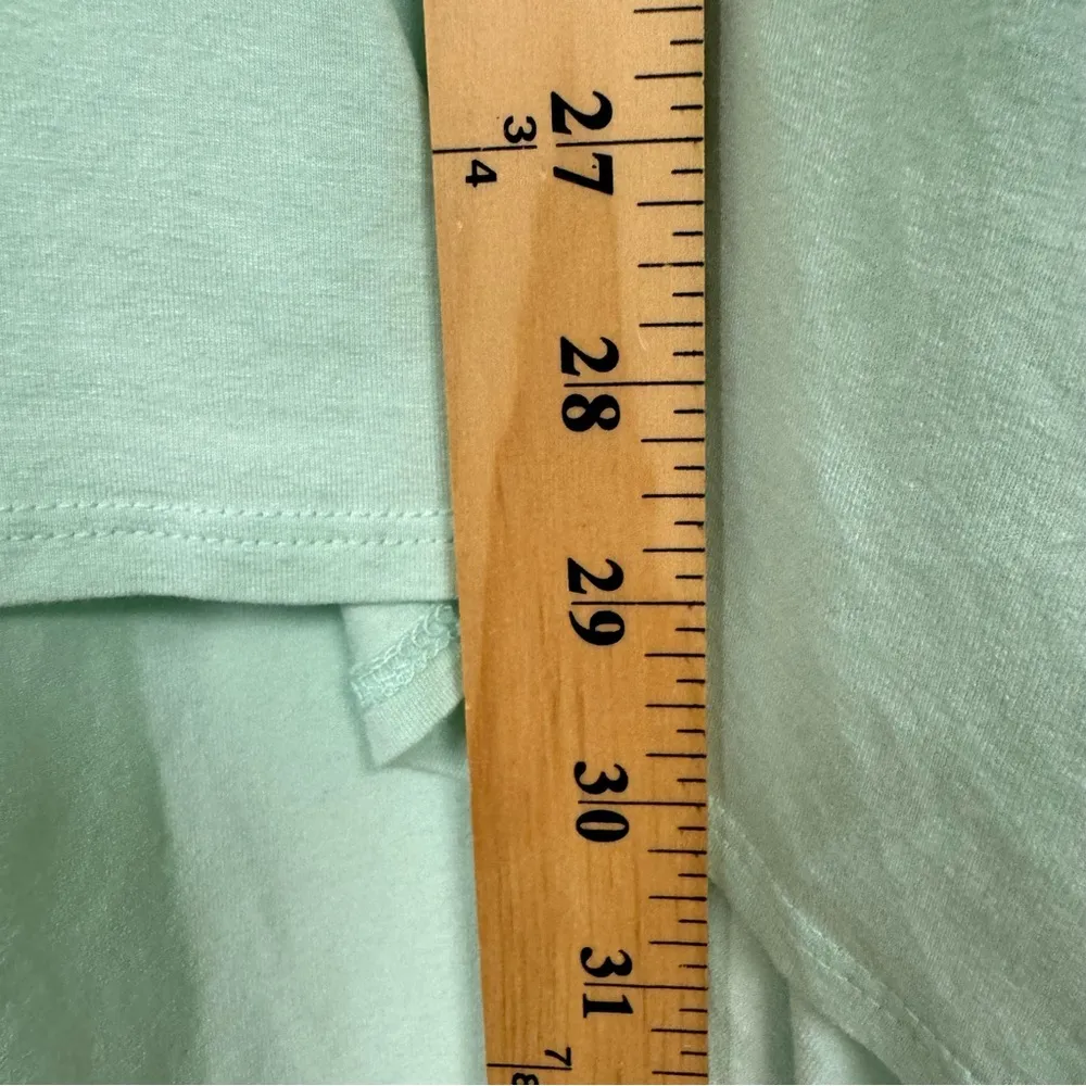 Eileen Fisher Mint Green Long Sleeve Blouse M Baggy Oversized Lagenlook Casual - Image 7