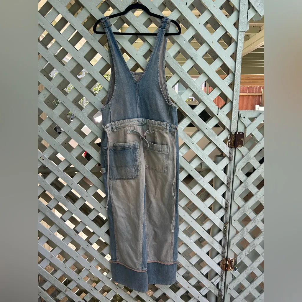 Free People Rare  denim overalls - Image 2