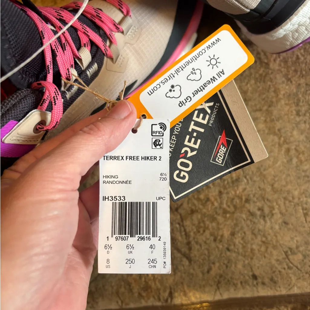NWT adidas Terrex Free Hiker GORE-TEX 2.0 Hiking Shoes sz 8 - Image 5