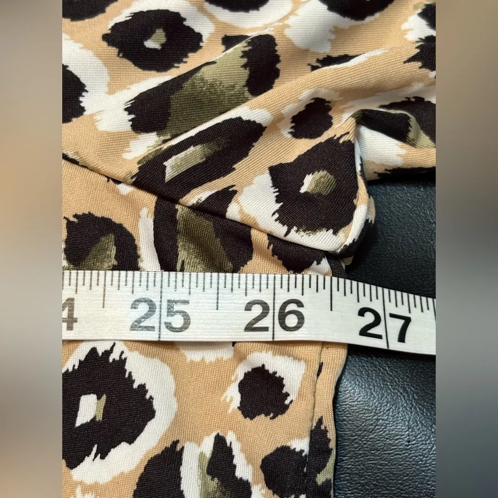 Women's Wonderly Cheetah Animal Print Blouse Shirt Top Plus Size 4X NWT - Image 8