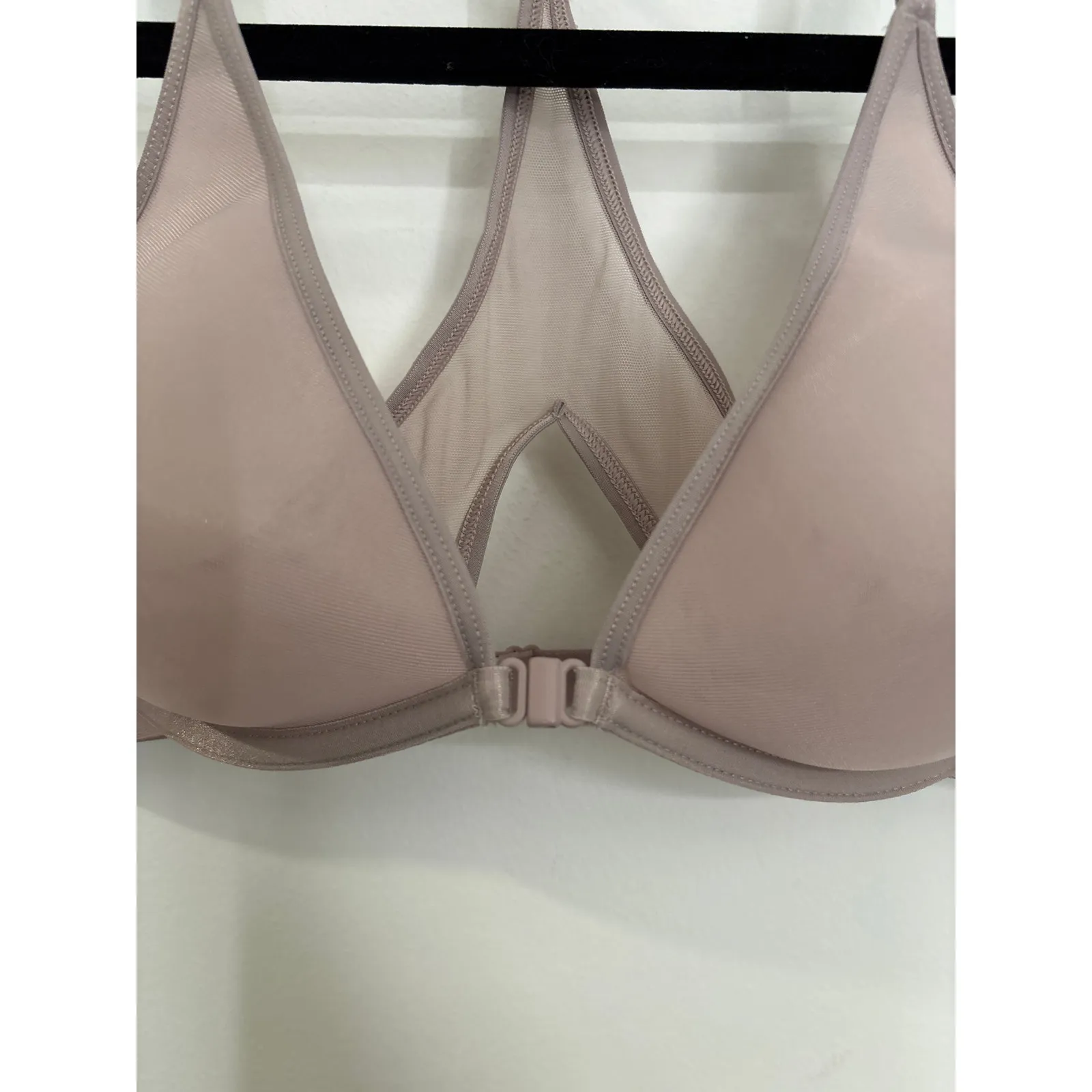 ThirdLove Front Closure Bra Womens Size 36A Bare Mesh Racerback Atmosphere - Image 3