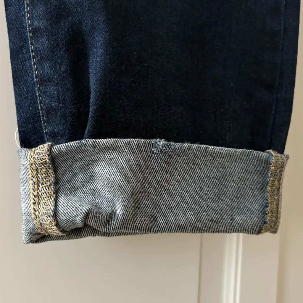 a.n.a Patched Distressed Blue Jeans - Image 6