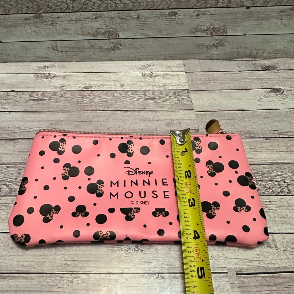Disney Revolution Minnie Mouse Pink and Black Polka Dot Clutch - Image 5