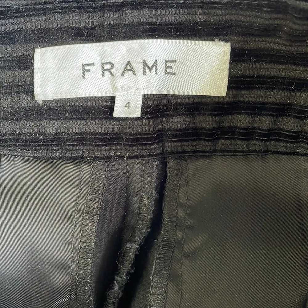 Frame Velvet Striped Cropped Pants - Image 6
