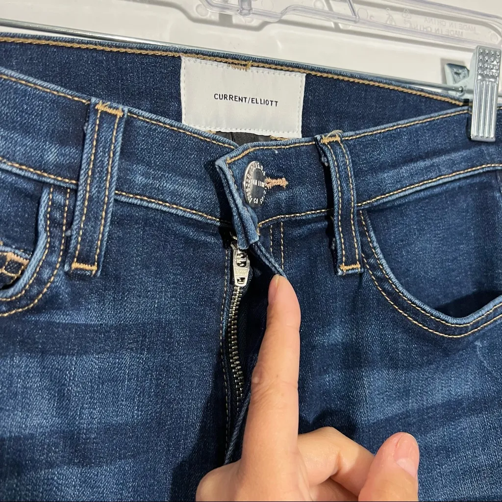 New Current/Elliott The‎ High Waist Stiletto Great Love Destroy w/ Raw Hem Jeans - Image 5