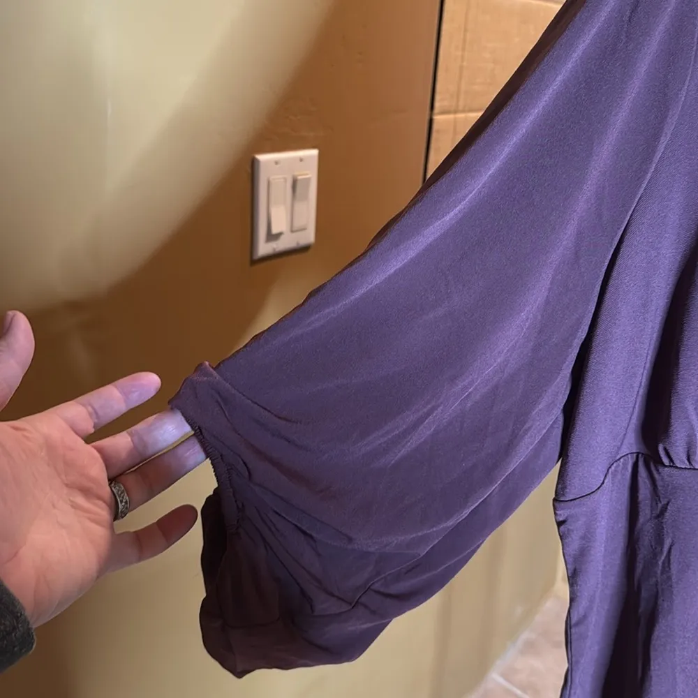 Torrid Studio Knit V-Neck Quarter Sleeve Shirred Top Size 2X - Image 6