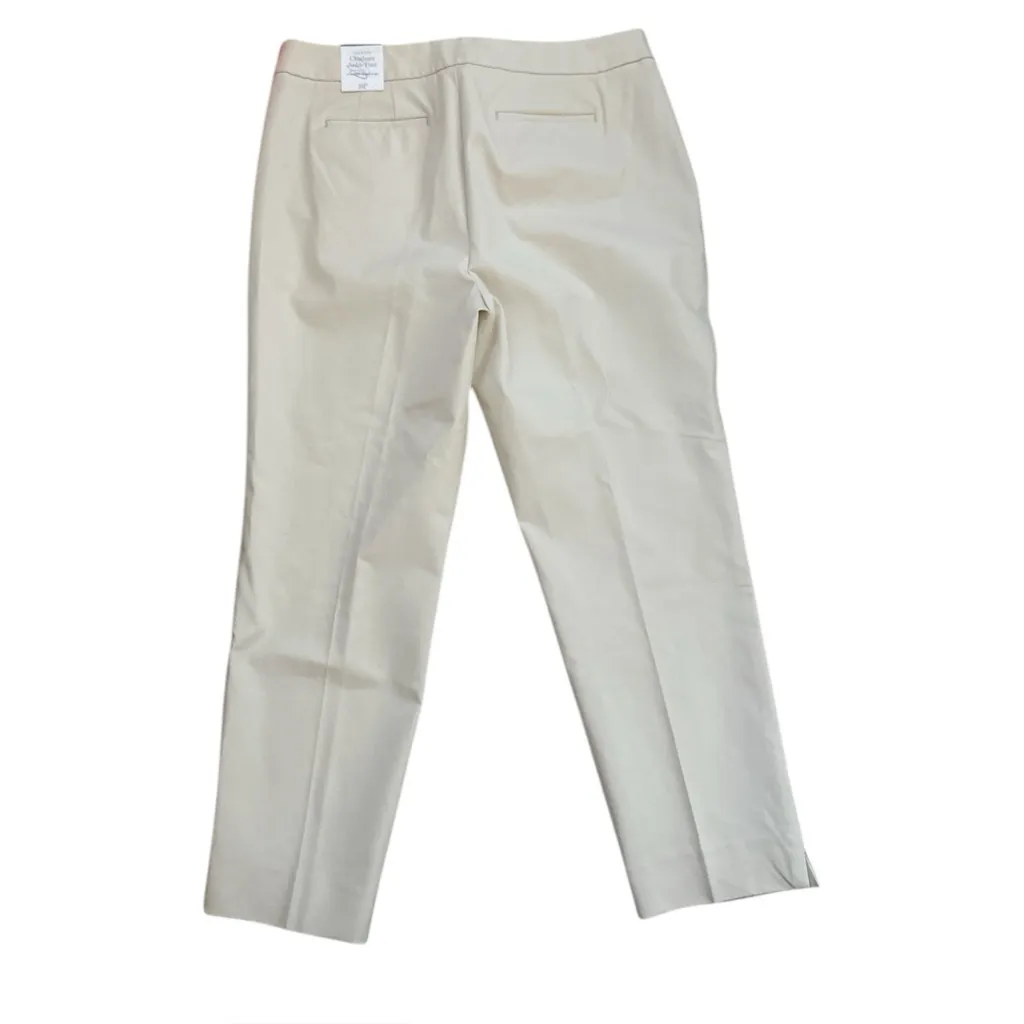 NWT Talbots Petites Chatham Ankle Dress Pants | Cream Khaki | 16 Petite - Image 4