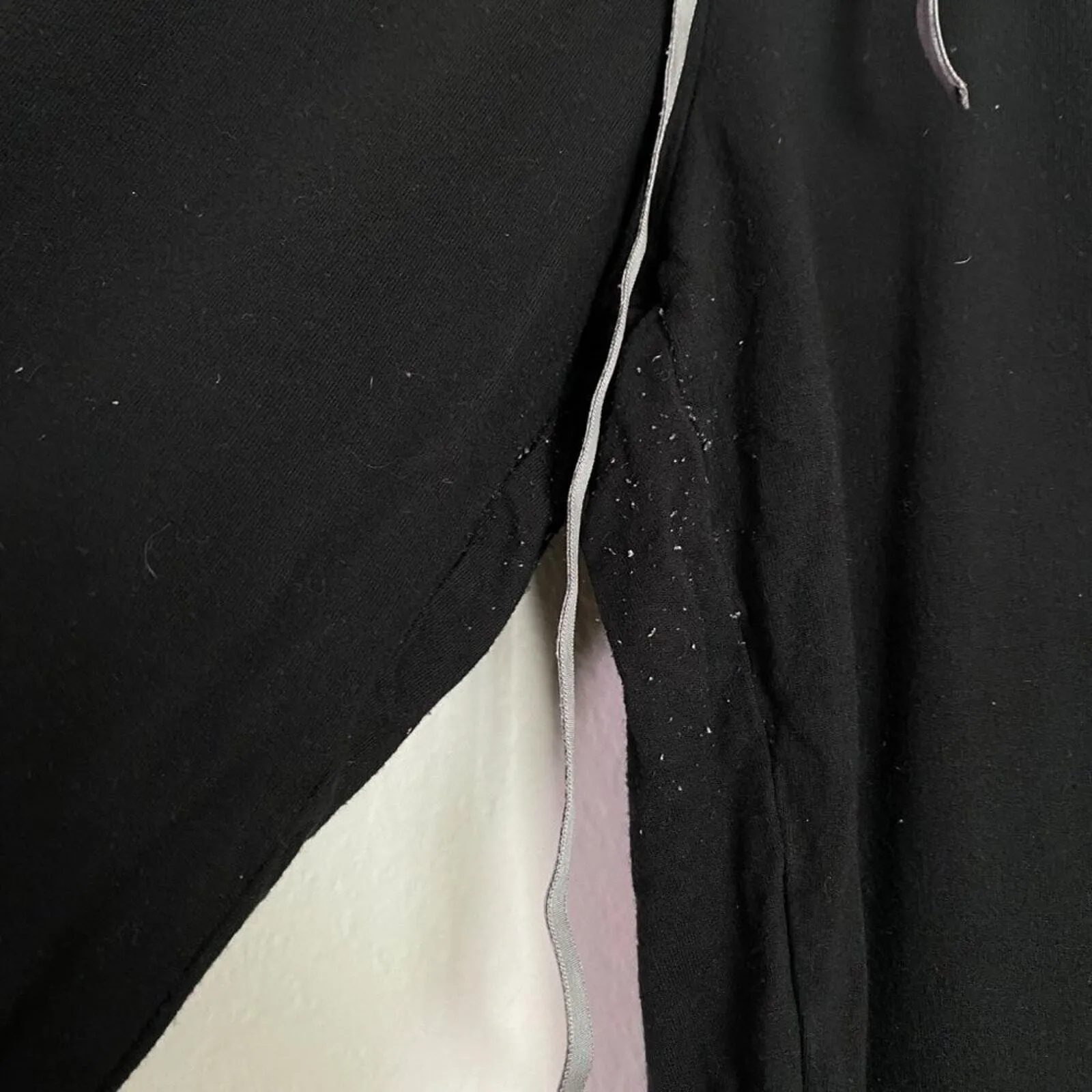 Victoria's Secret Black Lounge Pants Joggers Sweatpants sz S Pockets Drawstring - Image 4