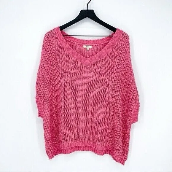 Kori America Women's M/L Pink Chunky Knit Slouchy Sweater Vest NWT - Image 8