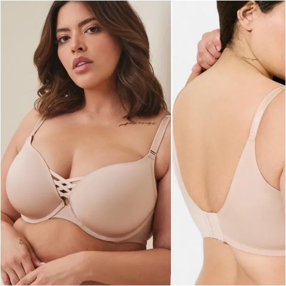 {38F} Torrid Curve 360 Back Smoothing Push Up Plunge Bra - Image 2