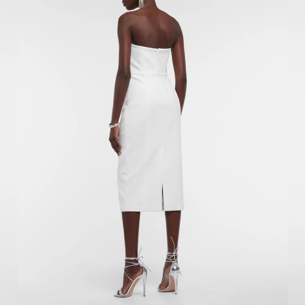 Veronica Beard Nabi WHITE Strapless Midi Dress in White, Size 14 New w/Tag $698 - Image 8