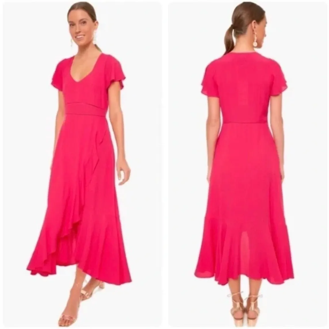 Tuckernuck Hot Pink Midi Dress - Image 2