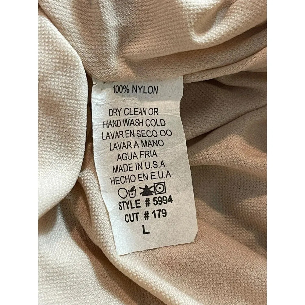 VTG Y2K Portrait Tan Ditsy Floral Babydoll Sleeveless Mesh Sheer Lined Dress L Brown Size L - Image 8