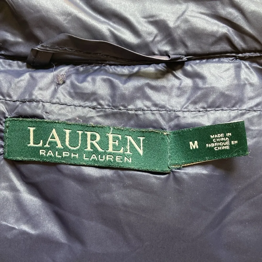 Ralph Lauren Small Iconic Puffer Down Jacket Polo RRL Hunting Coat Sz M Hooded, - Image 11