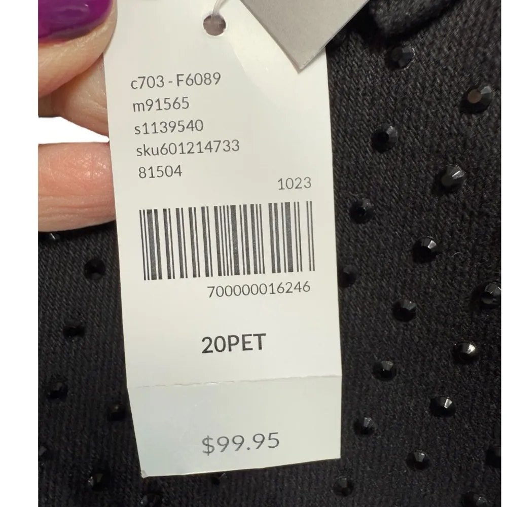 NWT Lane Bryant Mid Rise Boyfriend Fit‎ Jeans Rhinestones 20P - Image 5