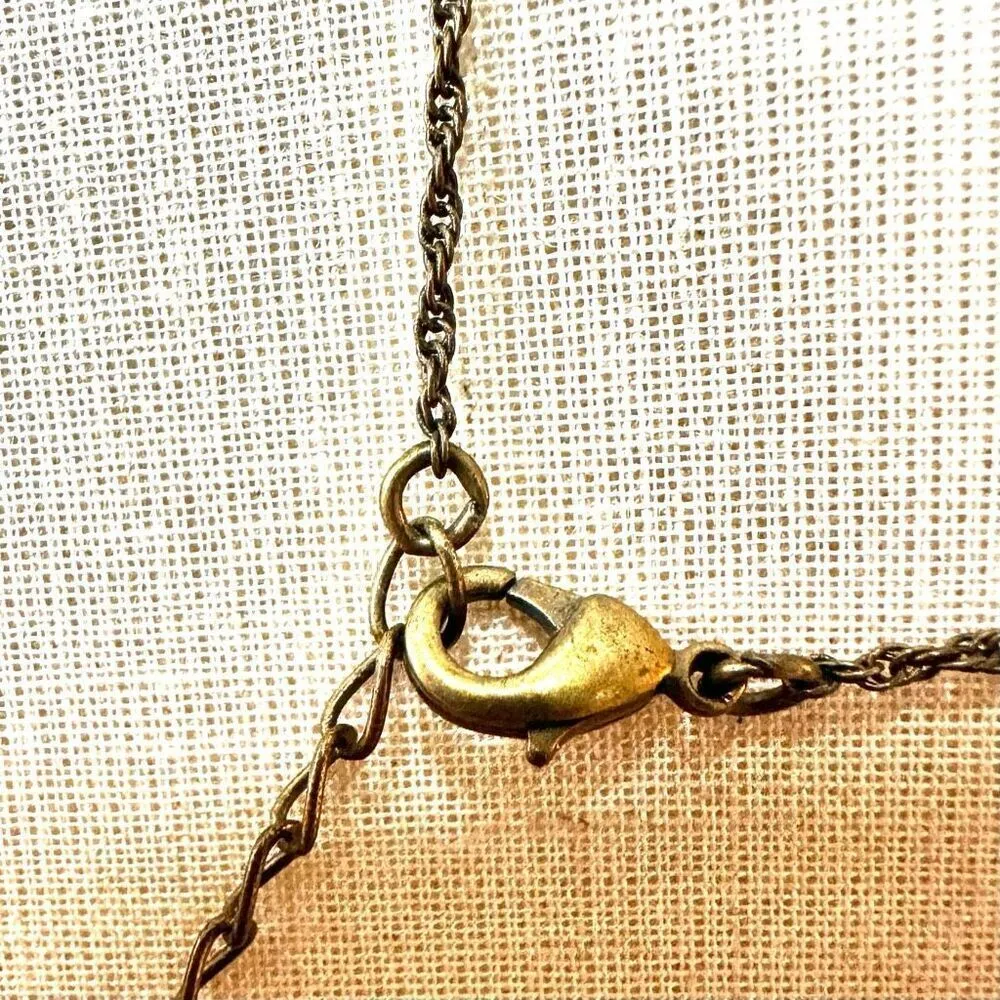 1928 green rhinestone beaded Y necklace Blue - Image 7