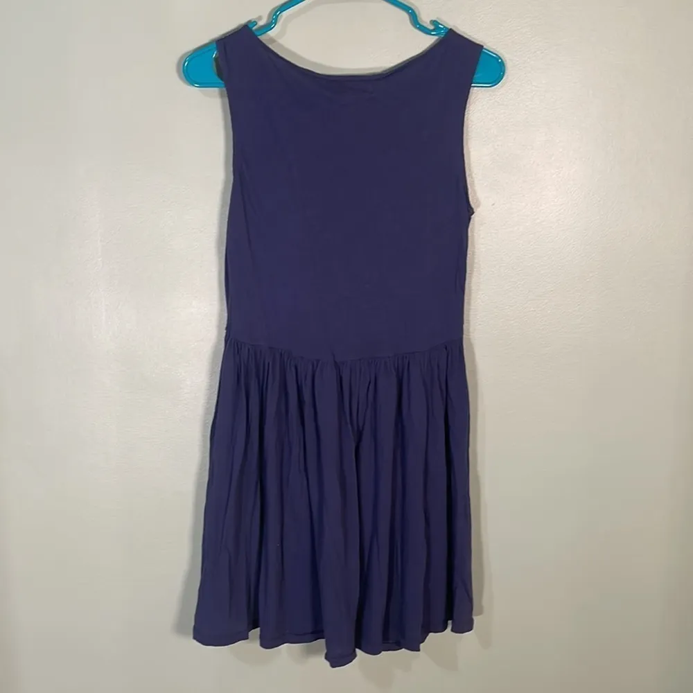 Wildfox Couture Pizza Party 90's Baby Doll‎ Dress Blue size Small - Image 3