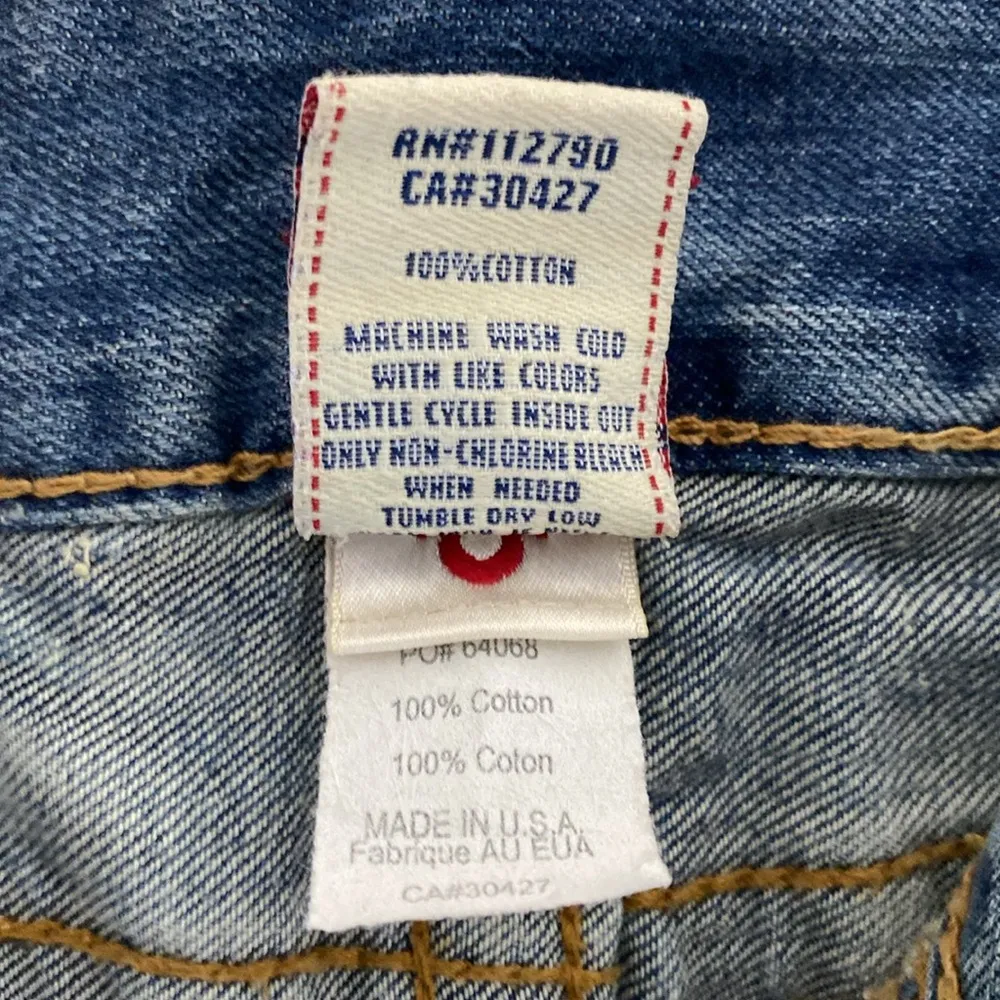 True Religion Denim Blue Women's Shorts Size 32 / 100% Cotton/ Preowned - Image 5