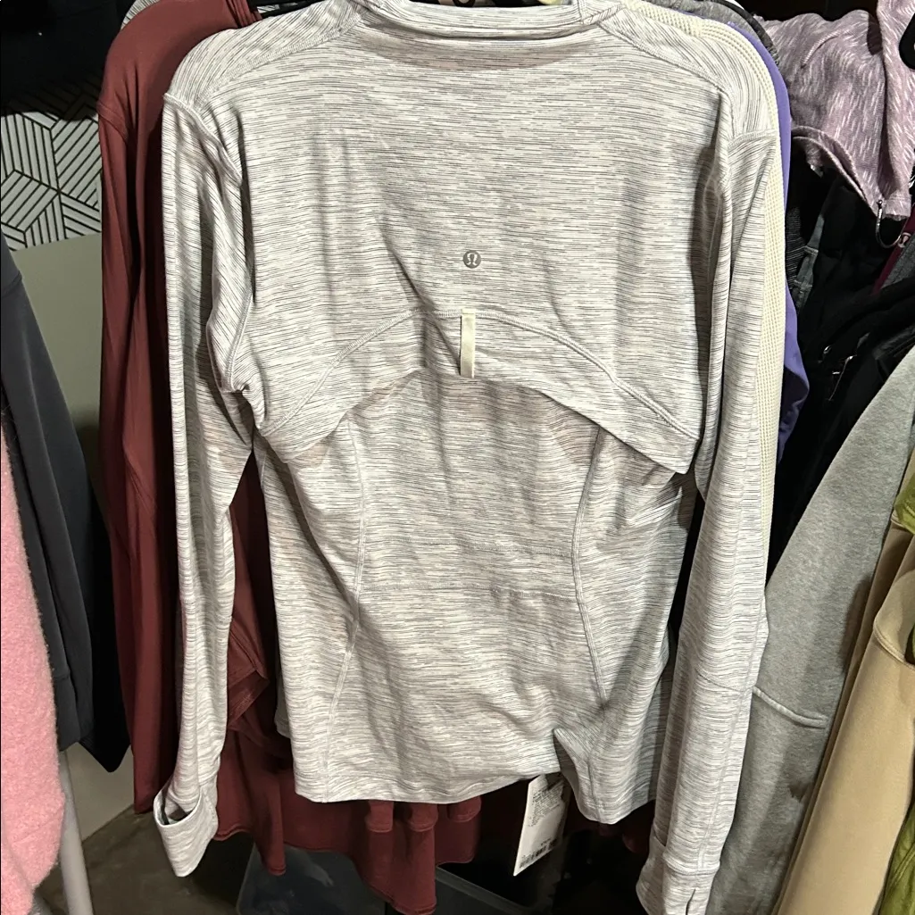 76. Lululemon Define Jacket Wee Are From Space Ice Grey Alpine White Size 10 - Image 6