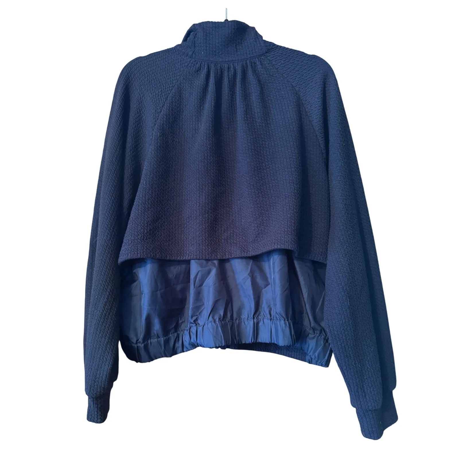 New Balance Full Zip Jacket Textured Lightweight Athletic Warm Up Top - Image 10