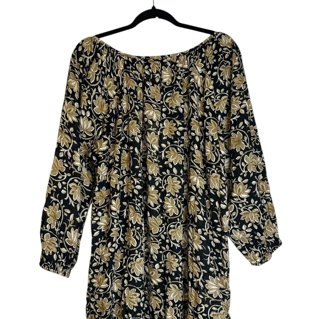 THE‎ GREAT. SWIM Black Brown Tan Swim Coverup Dress NWT Size 2/US Medium Beachy - Image 8