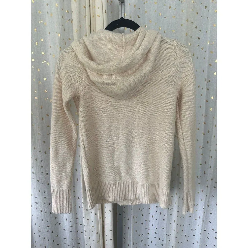 Banana Republic Factory Wool Blend Toggle Closure Hooded Hoodie Cardigan XS - Image 4