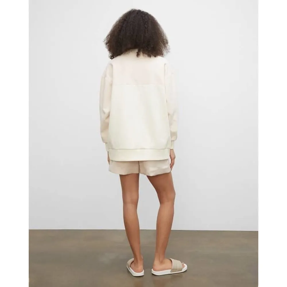 Club Monaco Cream Pink Colorblock Crewneck Pullover Sweatshirt Size Small - Image 15