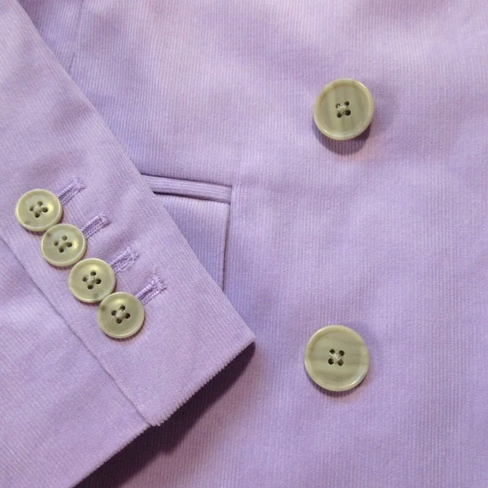 NWT J.Crew Double-breasted Alfie Blazer in Lilac Petal Drapey Corduroy Jacket 4 - Image 3