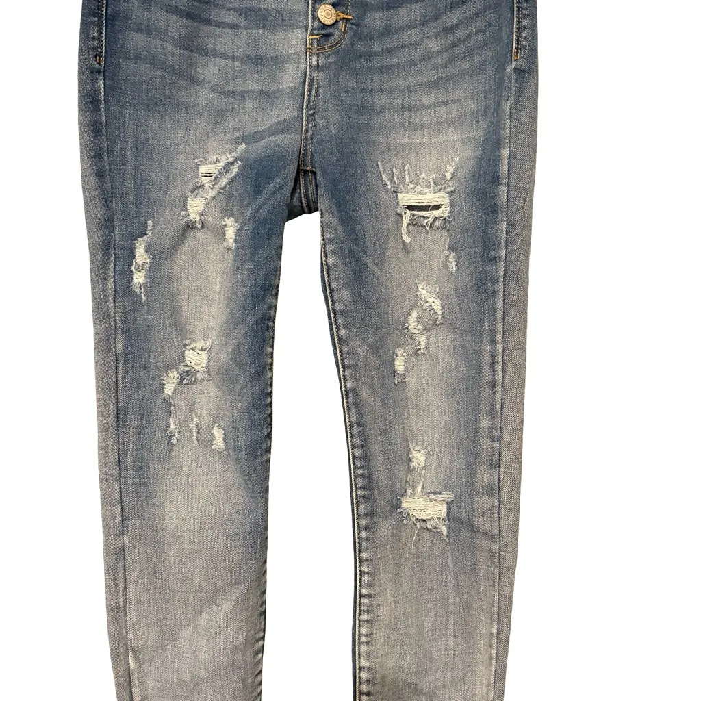 Judy Blue "Hold My Phone" Buttonfly Skinny Jeans, Sz 3/26 - Image 7