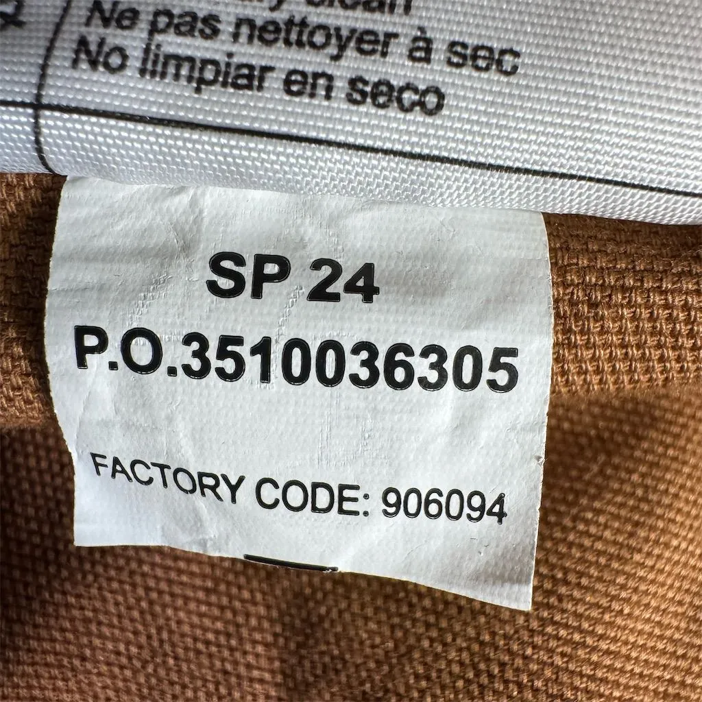 Carhartt Women's Brown Relaxed Fit Canvas Shortall Size  2XL - Image 12