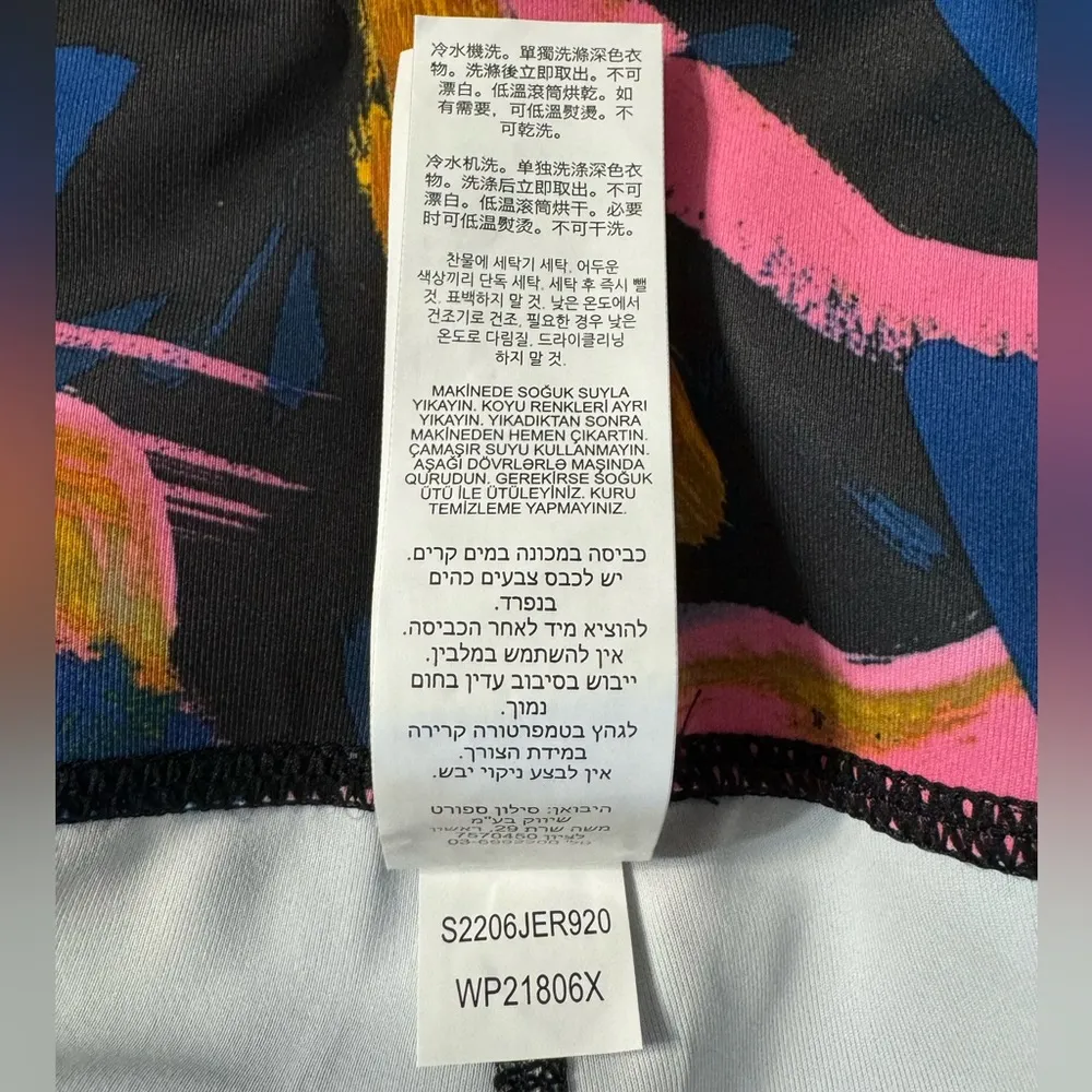 Women’s Printed 7/8 Running Leggings Blue/Pink Size XL - Image 8