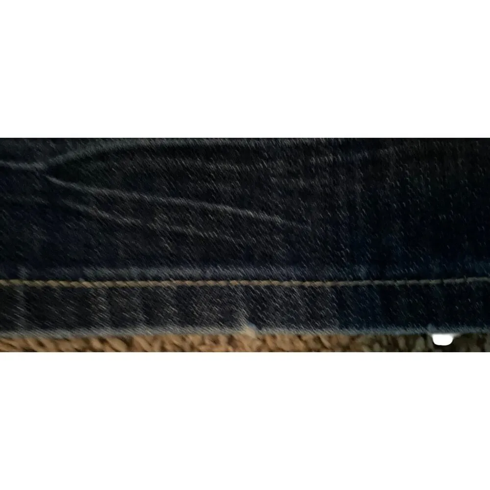 Vigoss Juniors 9 Straight Leg Jeans Blue Stretch Fold Pocket Stitch Detail - Image 8