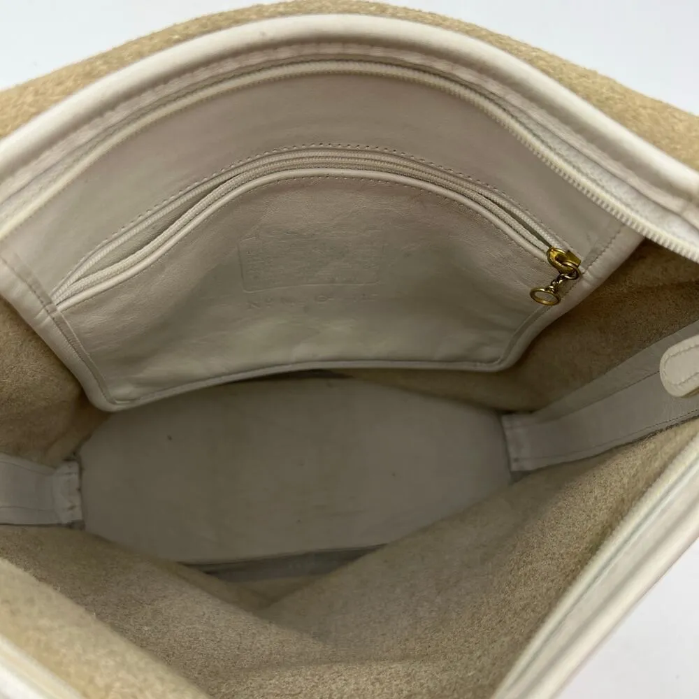 Coach Vintage Whitney Flap Crossbody Leather White Purse Handbag 4115 - Image 5