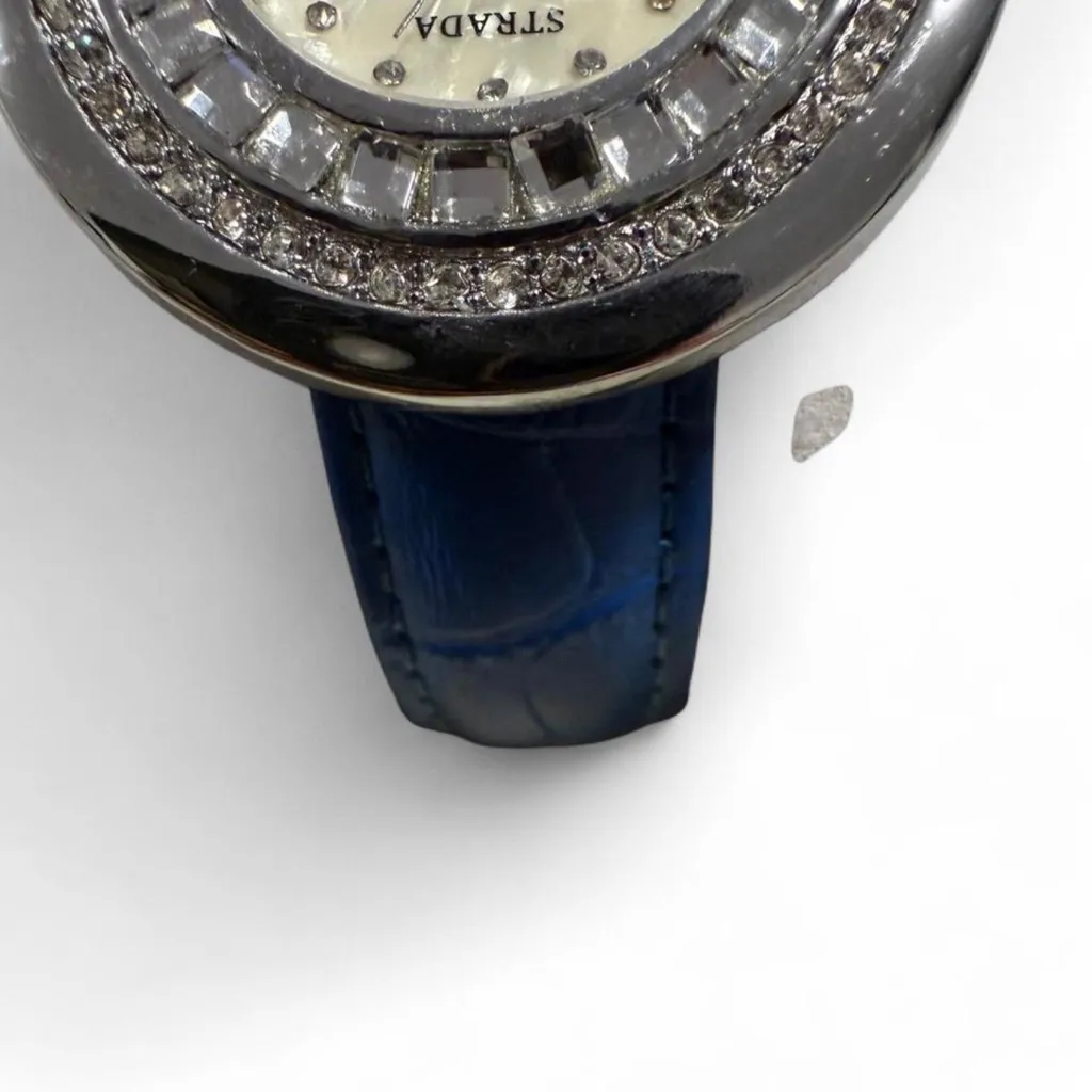 Strada Blue and Silver Women's Watch - Image 5