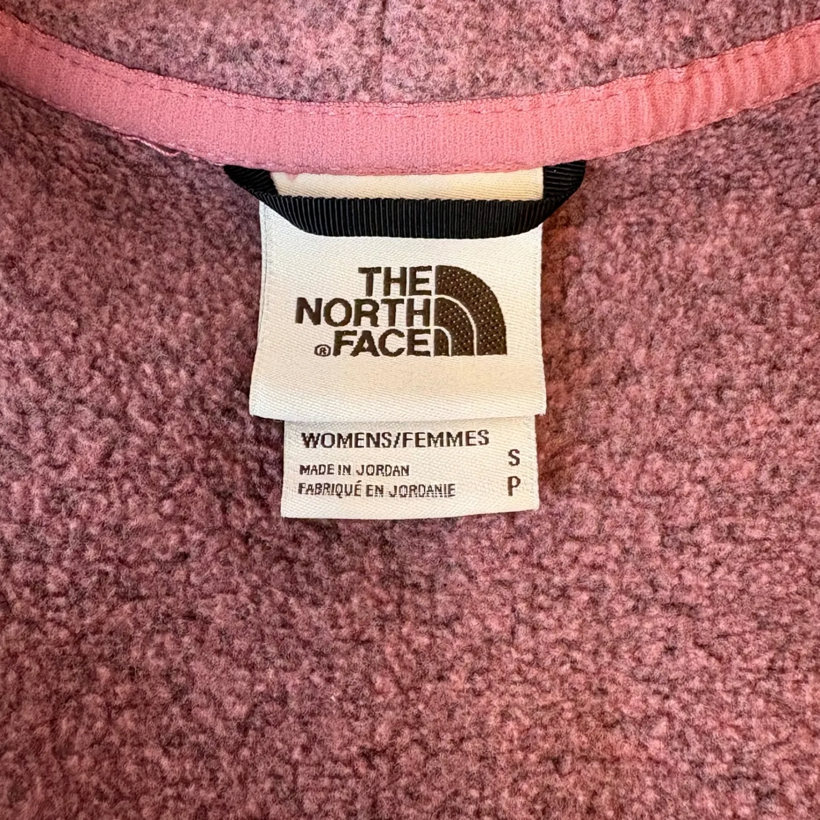 The North Face Womens Crescent Fleece Full‎ Zip Jacket Sweater Pink Size Small - Image 5