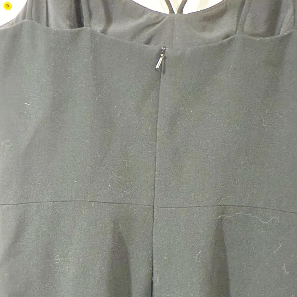 Black Halo Size 6 Behati Black Cocktail Dress Mini Strappy Bodycon Back Zip - Image 6