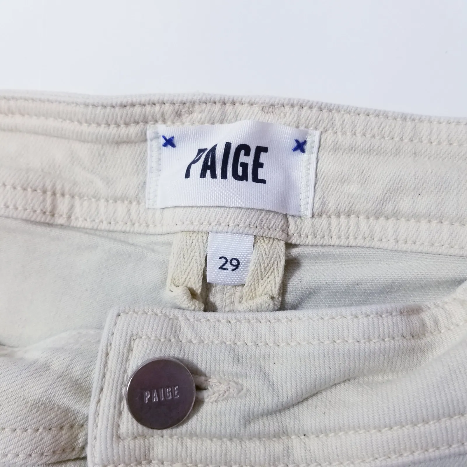 Paige Nellie in Surfboard Yellow High Waisted Crop Wide Leg Jeans - Image 3