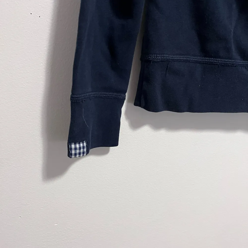 GILLY HICKS Sydney Navy Blue Hoodie Sweatshirt. Fitted Women’s Size M. GUC - Image 6