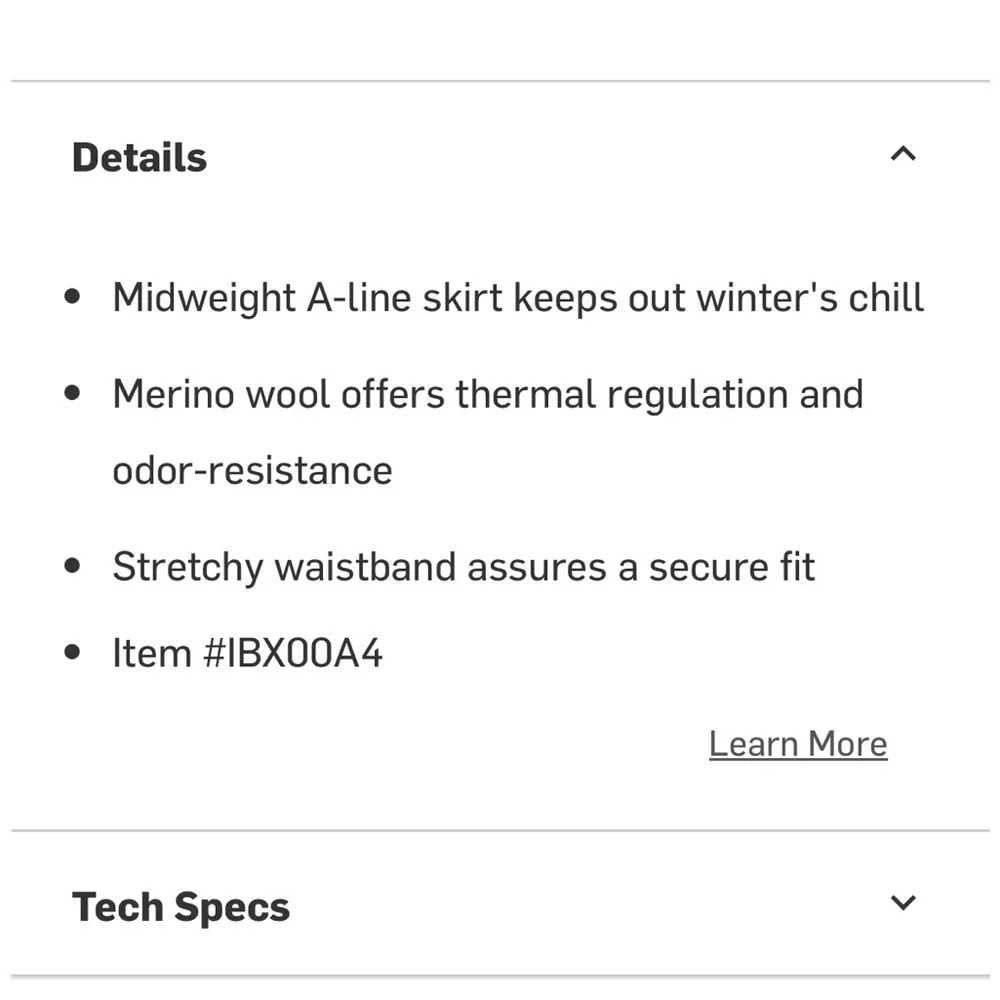 Ibex Izzi Skirt Sz S Black - Image 10