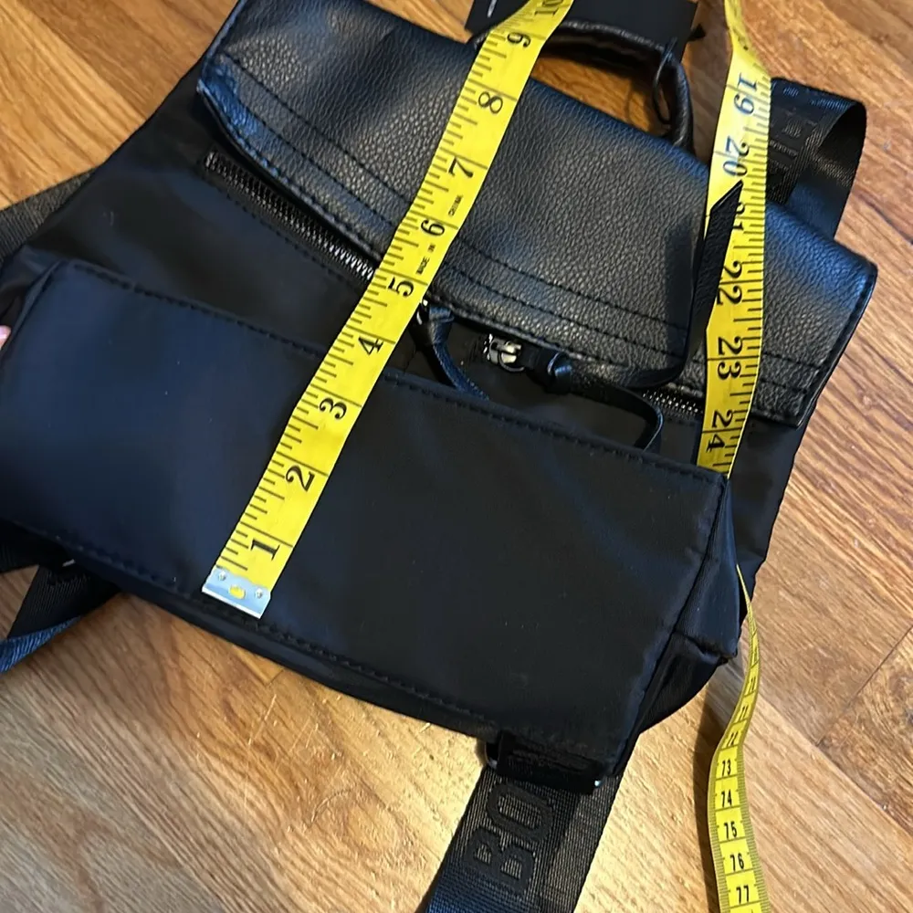 Botkier New York Y2K Inspired Trigger Black Nylon Mini Backpack Purse Bag Retro - Image 4