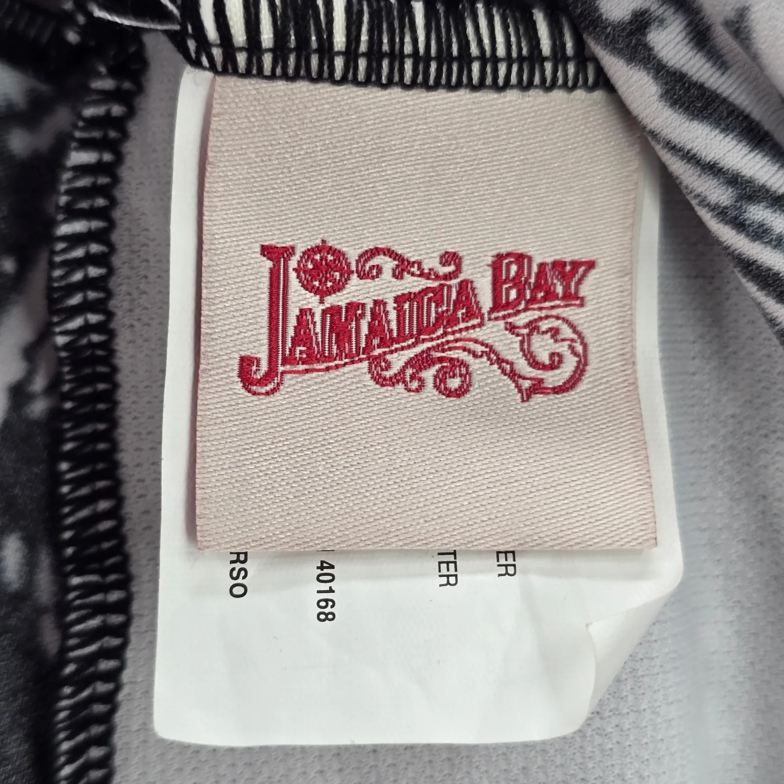 Jamaica Bay Black Ruffle Floral Padded Swimwear Tankini‎ Tank Top Medium M 10 - Image 5