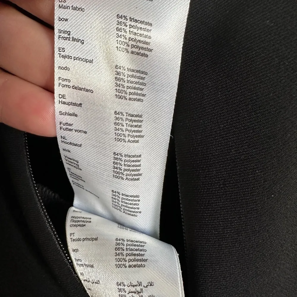 Claudie Pierlot Paris black jumpsuit with bow detail size 36 - Image 5